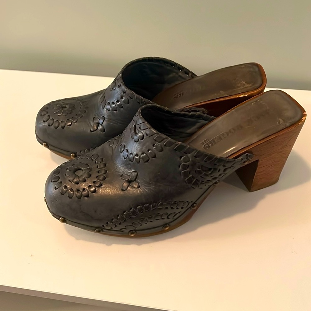 Jack Rogers Heeled Clog-Style Mules